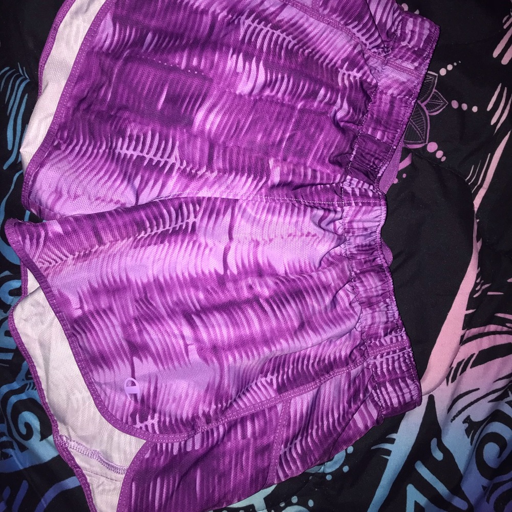 purple champion shorts